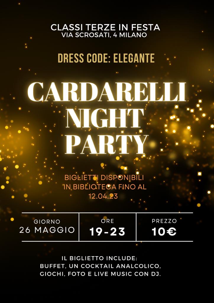 Cardarelli night party 26 maggio