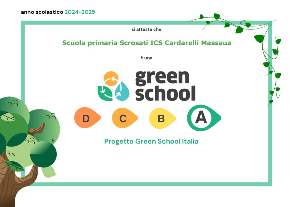 Certificazione Green School Scrosati