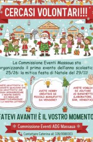 cercasi volontari Eventi Massaua