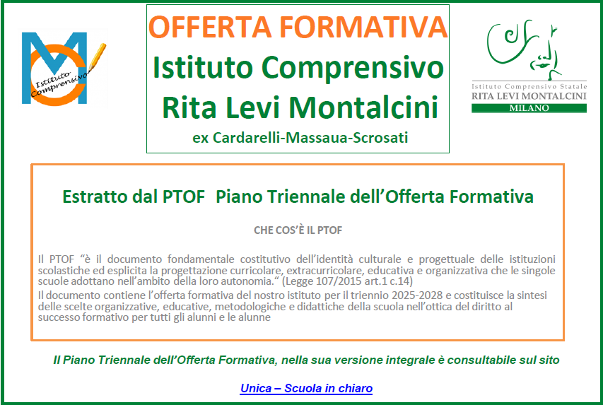 Estratto PTOF per Famiglie