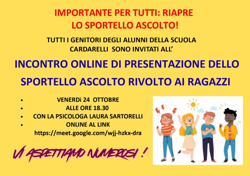 volantino sportello ascolto 24 ottobre